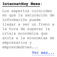 Los Expertos Coniciden en que un exceso de informaci�n prejudicar� tu negocio...